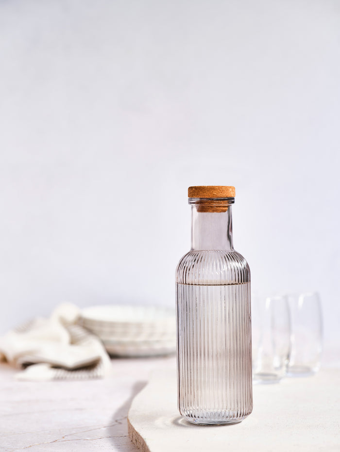 Cosy & Trendy Karaf met Kurk - Waterkaraf - Raya - Grijs - 1 Liter