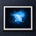 Framed print mockup — Crab Pulsar