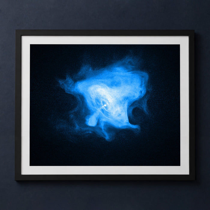 Framed print mockup — Crab Pulsar