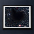 Framed print mockup — Dark Structure of Barnard 68