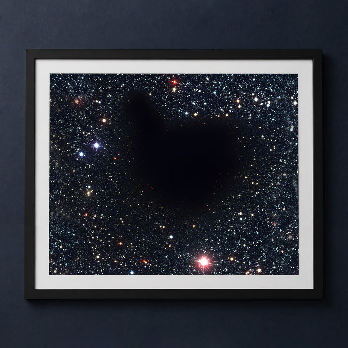 Framed print mockup — Dark Structure of Barnard 68