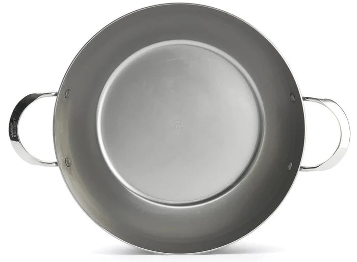 De Buyer Hapjespan / Sauteuse met 2 handvaten - Mineral B Pro - ø 32 cm / 5.5 liter - zonder anti-aanbaklaag