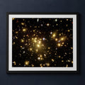 Framed print mockup — Deep Field Galaxy Cluster