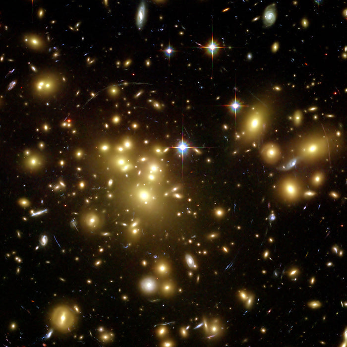 Deep Field Galaxy Cluster - high resolution space images - Sky Image Lab