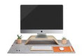 Desk Pad (Wool / Light Grey / Large)