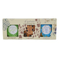 All of our luxury soaps in a triple gift pack! They come packed with natural moisturizers such as shea butter along with our three core Italian fragrances to create truly luxurious cleansing bars.