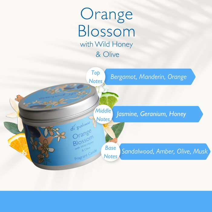 Di Palomo - Tin Candle 200g - Orange Blossom