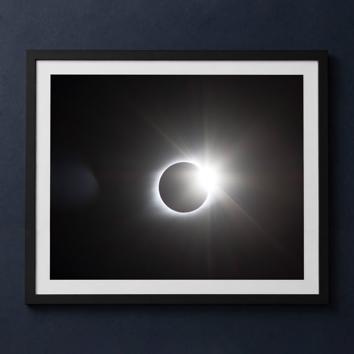 Framed print mockup — Diamond Ring Eclipse