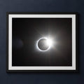 Framed print mockup — Diamond Ring Eclipse