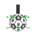 Dog Soccer Ball with Straps, Interactive Fetch & Tug Toy for Medium Dogs, Outdoor Herding & Water Toy