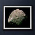 Framed print mockup — Doomed Mars Moon: Phobos