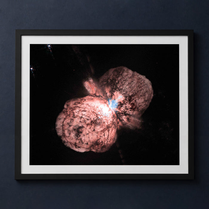 Framed print mockup — Doomed Star in Eta Carina