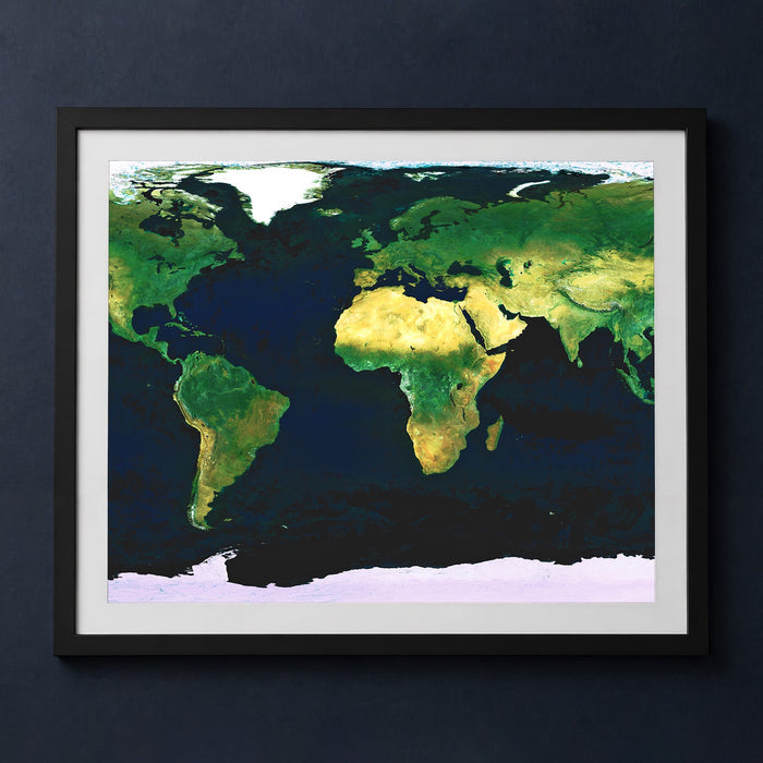 Framed print mockup — Earth by Day