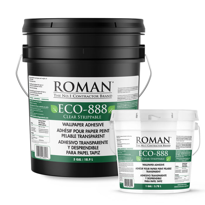 ECO-888 Premium Clear Strippable Wallcovering Adhesive