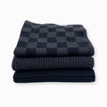 Ecovask  Dishcloth Variety -  3 Pack - Poppy Seed Chequer