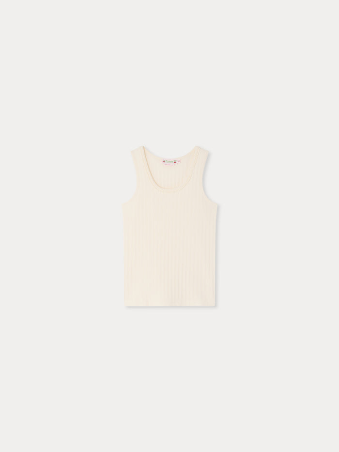 Bonpoint - Edina tank top with scalloped collar - view 1