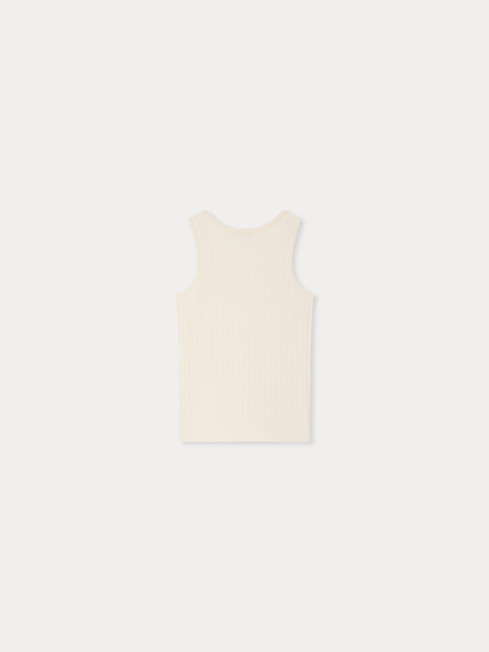 Bonpoint - Edina tank top with scalloped collar - view 2