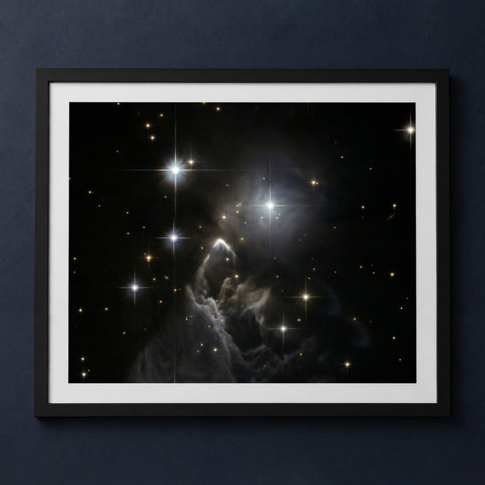 Framed print mockup — Enigmatic Star Cloud