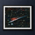 Framed print mockup — ESO Pencil Nebula