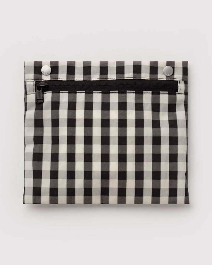 Everyday Cloud Bag - Black and Cream Gingham