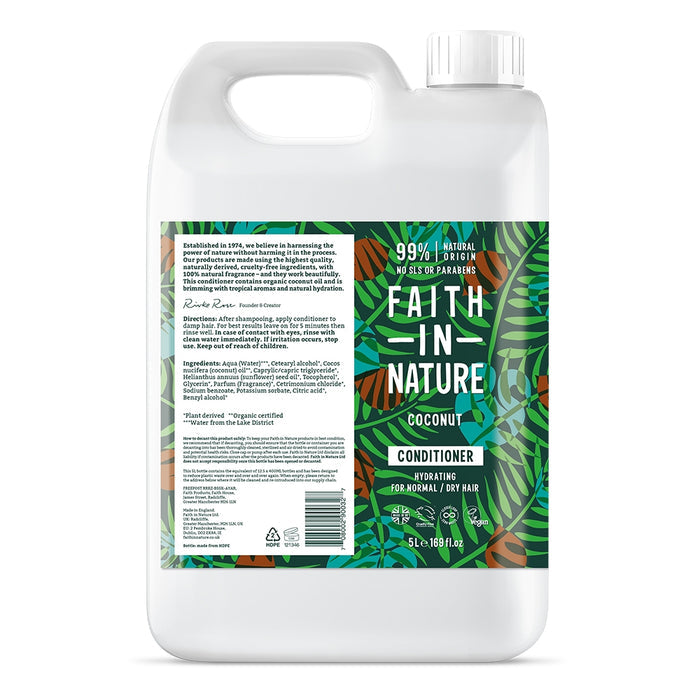 Faith In Nature - 5 Litre Refill Conditioner - Coconut