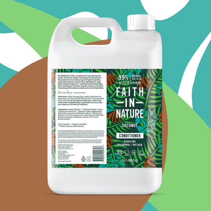 Faith In Nature - 5 Litre Refill Conditioner - Coconut