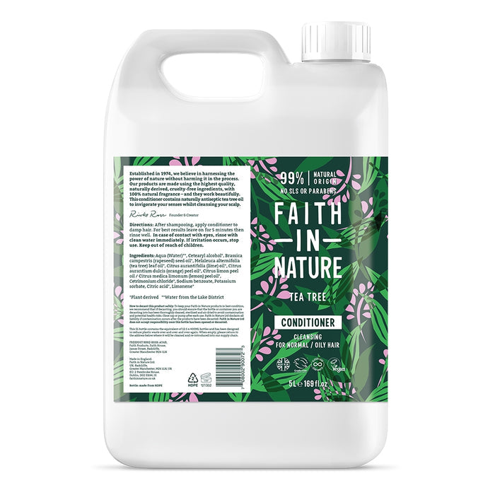 Faith In Nature - 5 Litre Refill Conditioner - Tea Tree