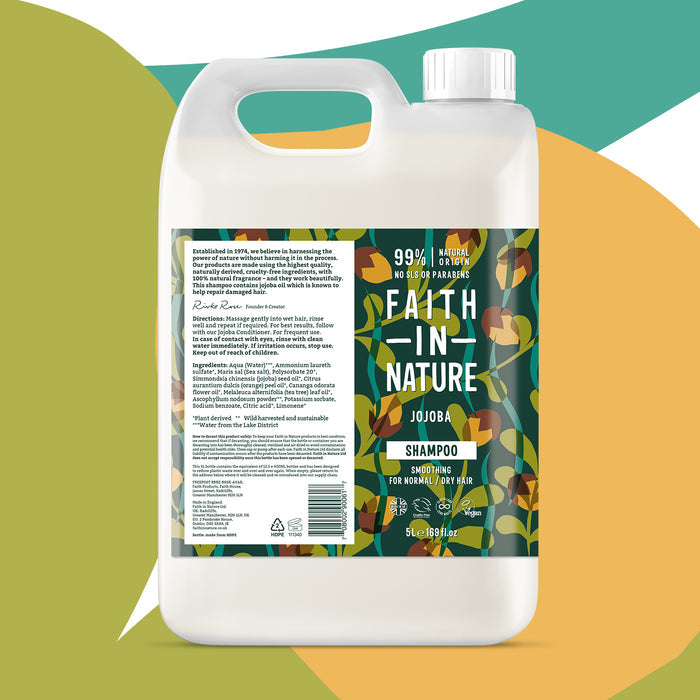 Faith In Nature - 5 Litre Refill Shampoo - Jojoba