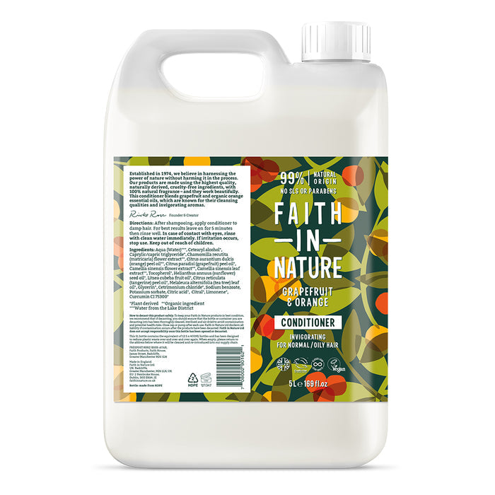 Faith in Nature - Conditioner 5Ltr - Grapefruit & Orange
