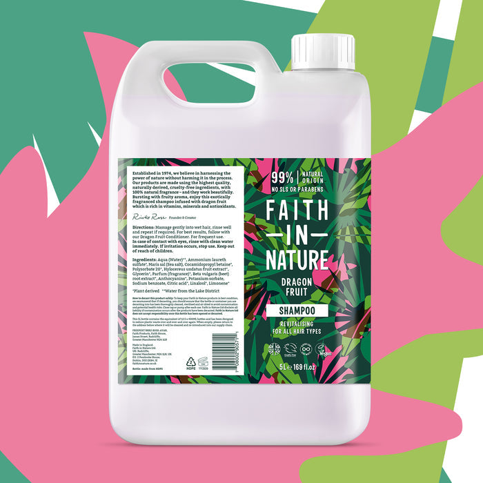 Faith in Nature - Shampoo 5Ltr - Dragon Fruit
