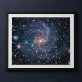 Framed print mockup — Fireworks Galaxy