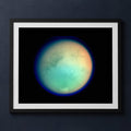 Framed print mockup — First Cassini Titan