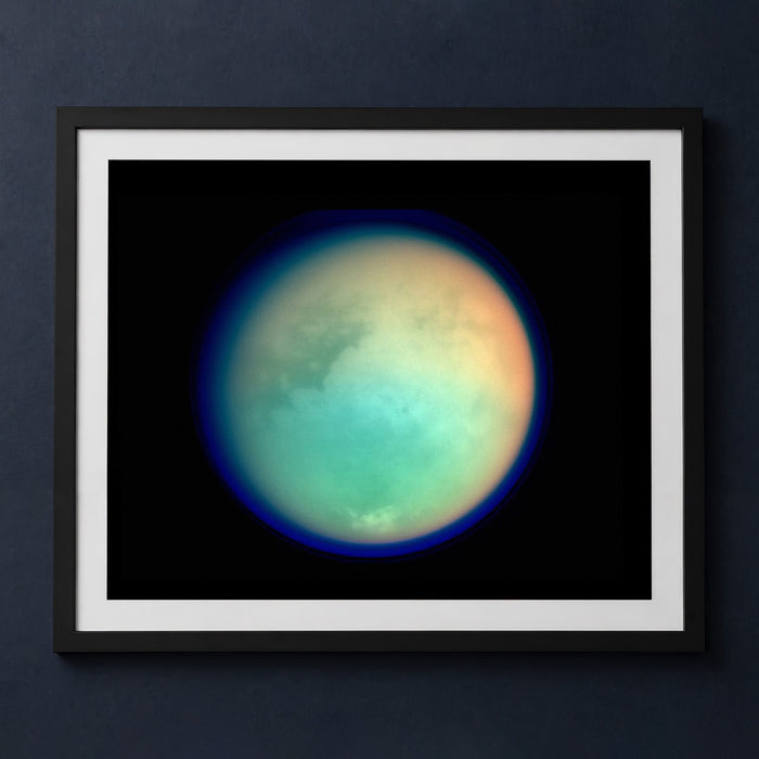 Framed print mockup — First Cassini Titan