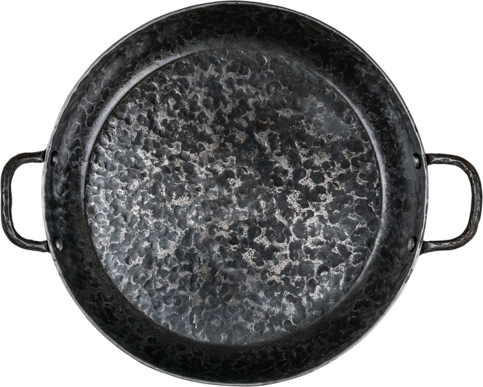 Forged Koekenpan Carbonstaal met 2 handvatten ø 28 cm - geschikt voor alle warmtebronnen - zonder anti-aanbaklaag