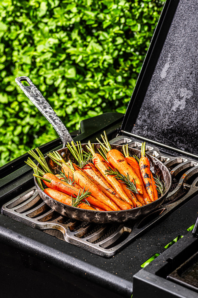Forged Koekenpan Carbonstaal ø 24 cm - geschikt voor alle warmtebronnen - zonder anti-aanbaklaag