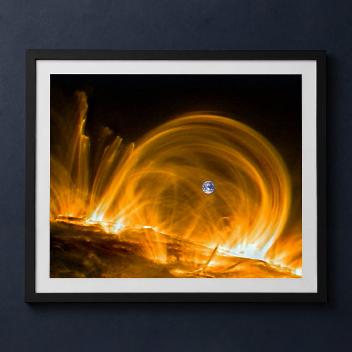Framed print mockup — Fountains of Fire