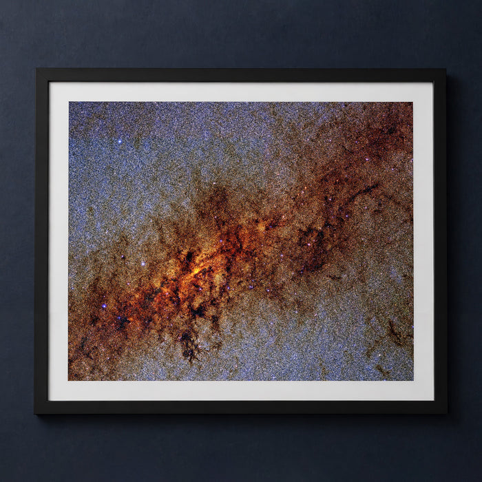 Framed print mockup — Galactic Center Infrared