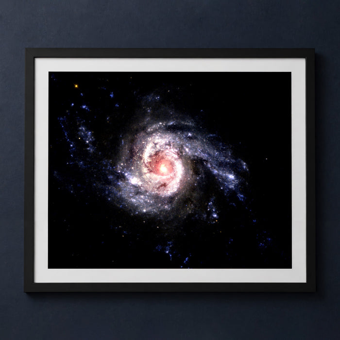 Framed print mockup — Galaxy Blazes