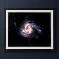 Framed print mockup — Galaxy Blazes