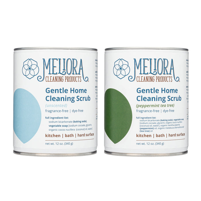 Meliora Cleaning Scrub Powder - Non-Toxic Eco-Friendly Cleaner (Unscented)