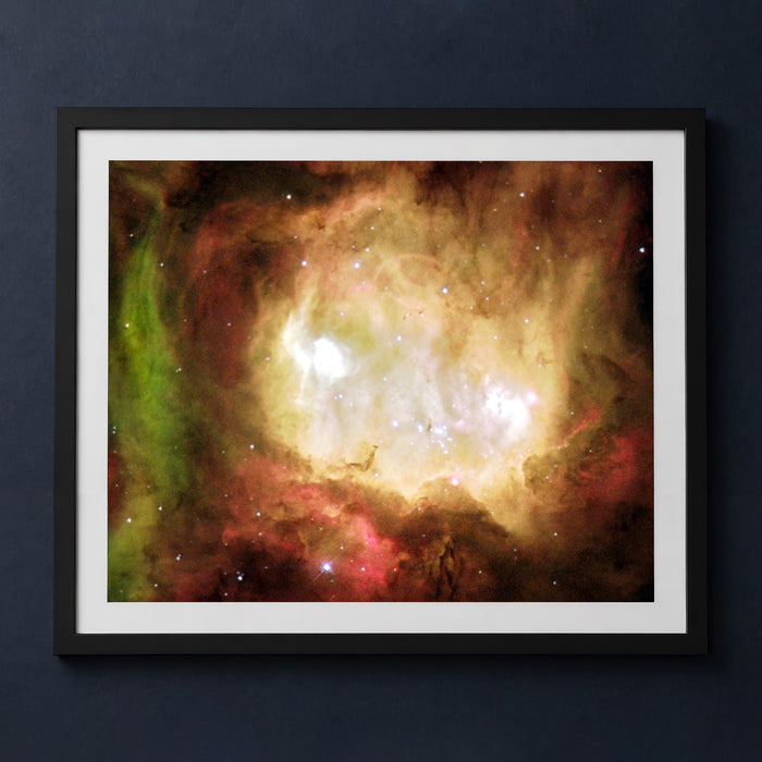Framed print mockup — Ghost Head Nebula