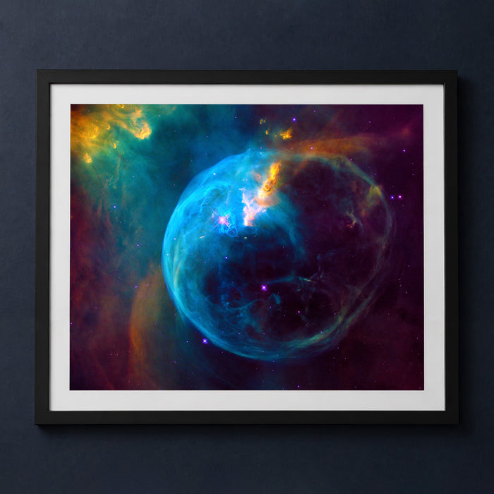 Framed print mockup — Giant Bubble Nebula
