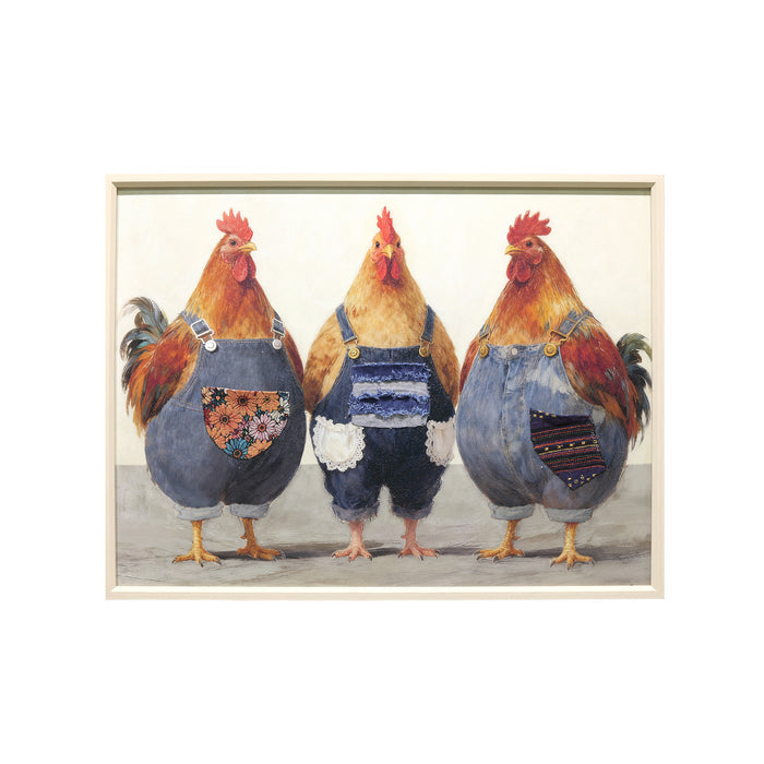Gleneagles - Chickens - Canvas Frame