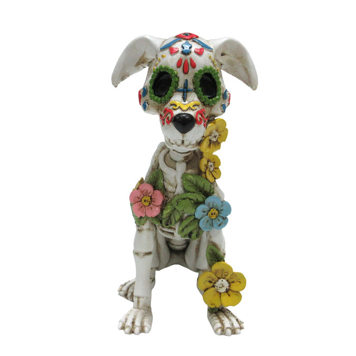 Gleneagles - Dark Matters - Sugar Bloom Dog - Polyresin Figurine