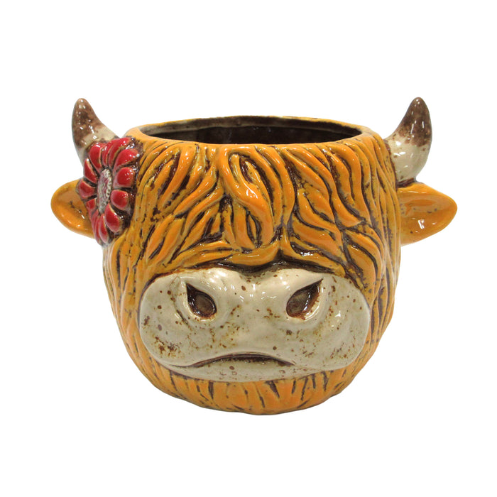 Gleneagles - Dark Matters Stoneware - Highland Cow - Pot