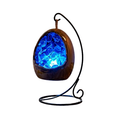 Gleneagles - LED Dinosaur Egg Lamp - Blue Fluorite