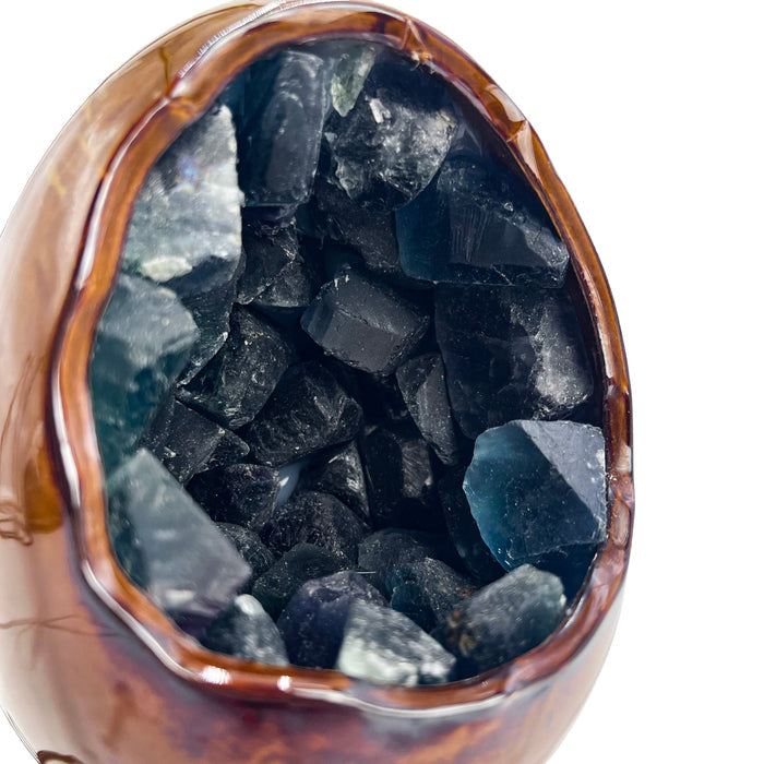 Gleneagles - LED Dinosaur Egg Lamp - Blue Fluorite
