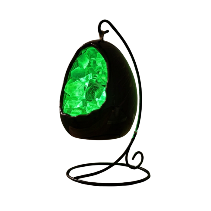 Gleneagles - LED Dinosaur Egg Lamp - Green Fluorite