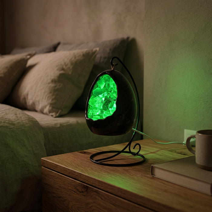 Gleneagles - LED Dinosaur Egg Lamp - Green Fluorite