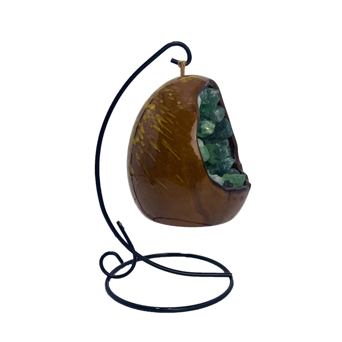 Gleneagles - LED Dinosaur Egg Lamp - Green Fluorite